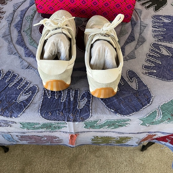 Tory Burch White and Gray Sneakers - Picture 2 of 7
